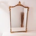Miroir en métal doré