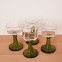 4 verres à vin blanc vintage