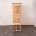 Meuble sculpté en bois aérogommé