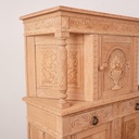 Meuble sculpté en bois aérogommé