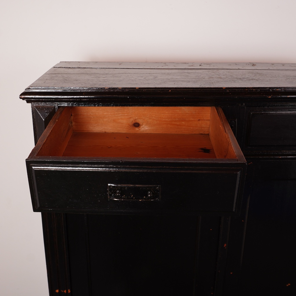 Meuble 2 portes en bois peint