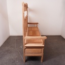 Banc coffre bois aérogommé