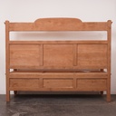 Banc coffre bois aérogommé