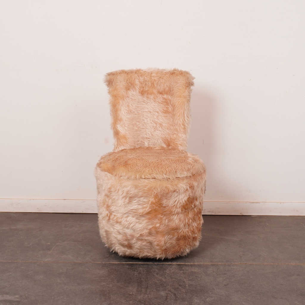 Fauteuil coffre "moumoute" 70'