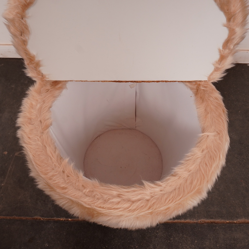 Fauteuil coffre "moumoute" 70'