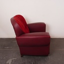 Fauteuil club velours vintage
