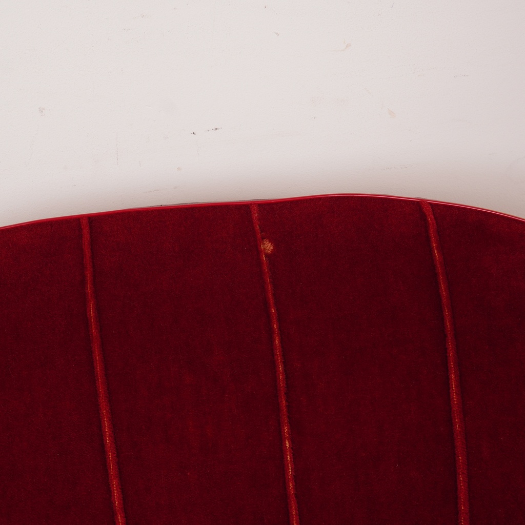 Fauteuil club velours vintage