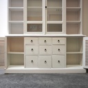 Meuble 2 corps bois peint