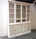 Meuble 2 corps bois peint