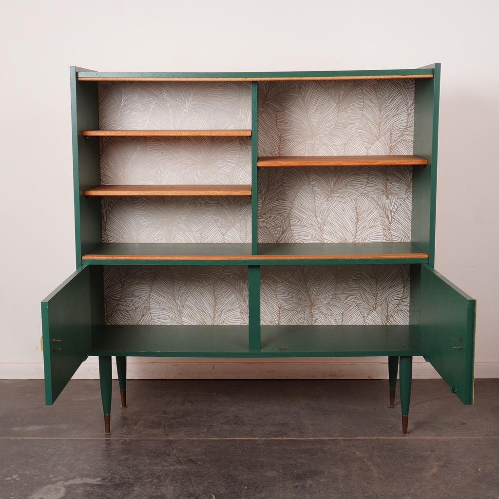 Meuble buffet bois peint vintage
