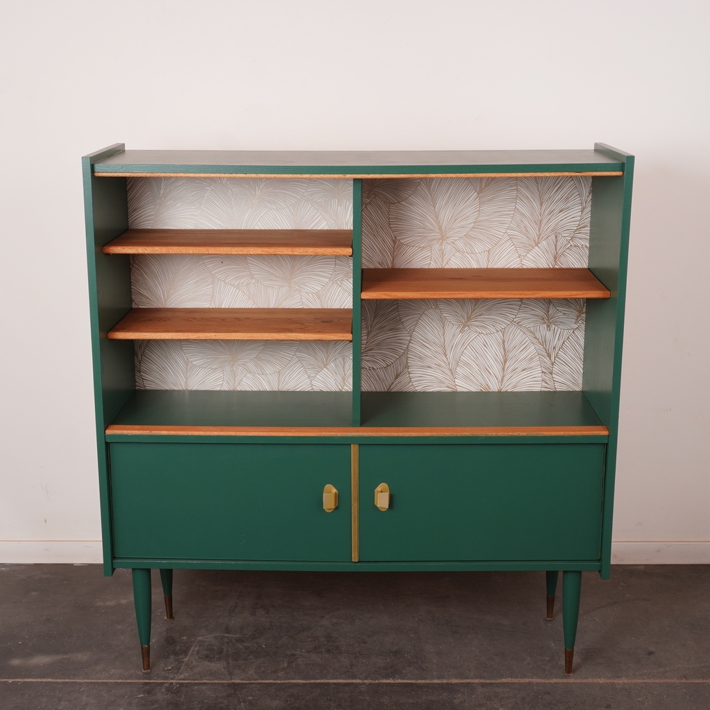 Meuble buffet bois peint vintage