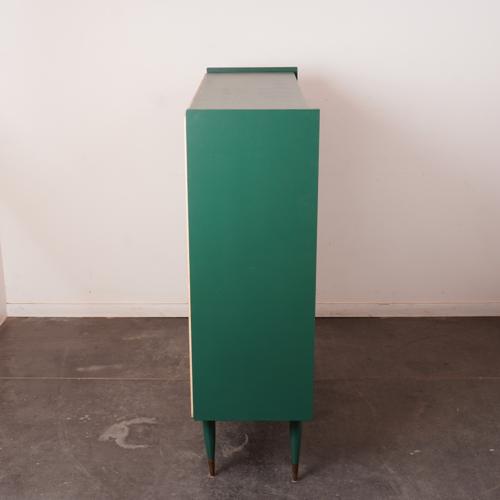 Meuble buffet bois peint vintage