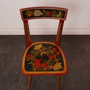 Paire de chaises Khokhloma vintage