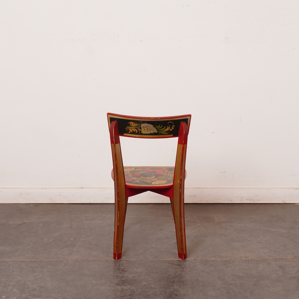 Paire de chaises Khokhloma vintage