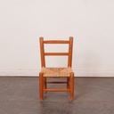 Chaise enfant bois vintage