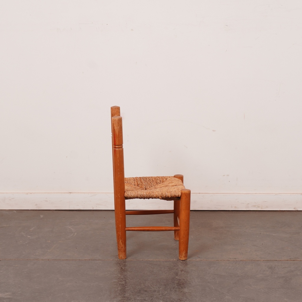 Chaise enfant bois vintage