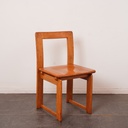 Paire de chaises SCAVOLINI "Luge" vintage