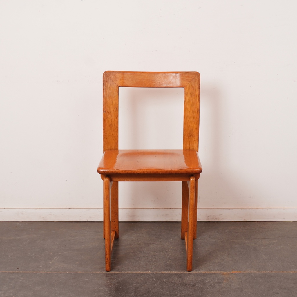 Paire de chaises SCAVOLINI "Luge" vintage