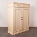 Meuble 2 portes en bois peint