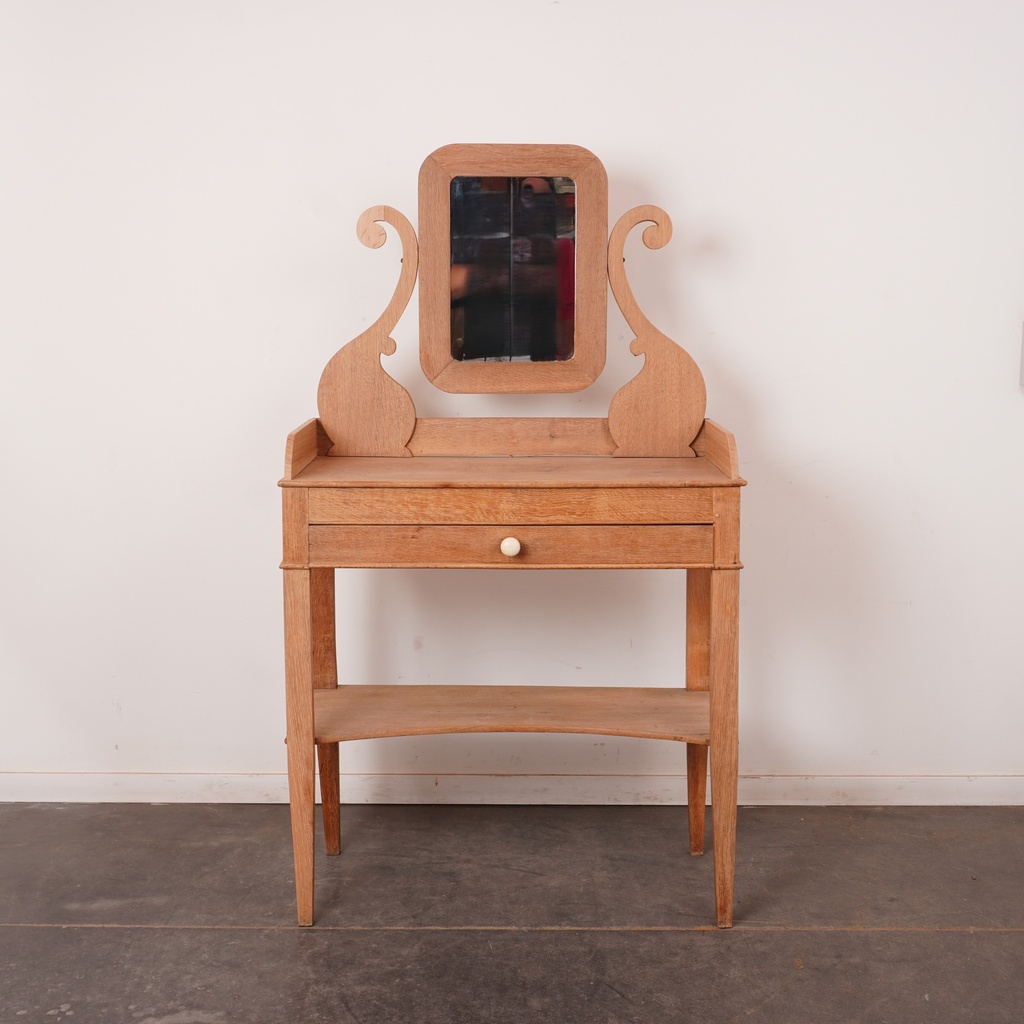 Coiffeuse en bois aérogommé