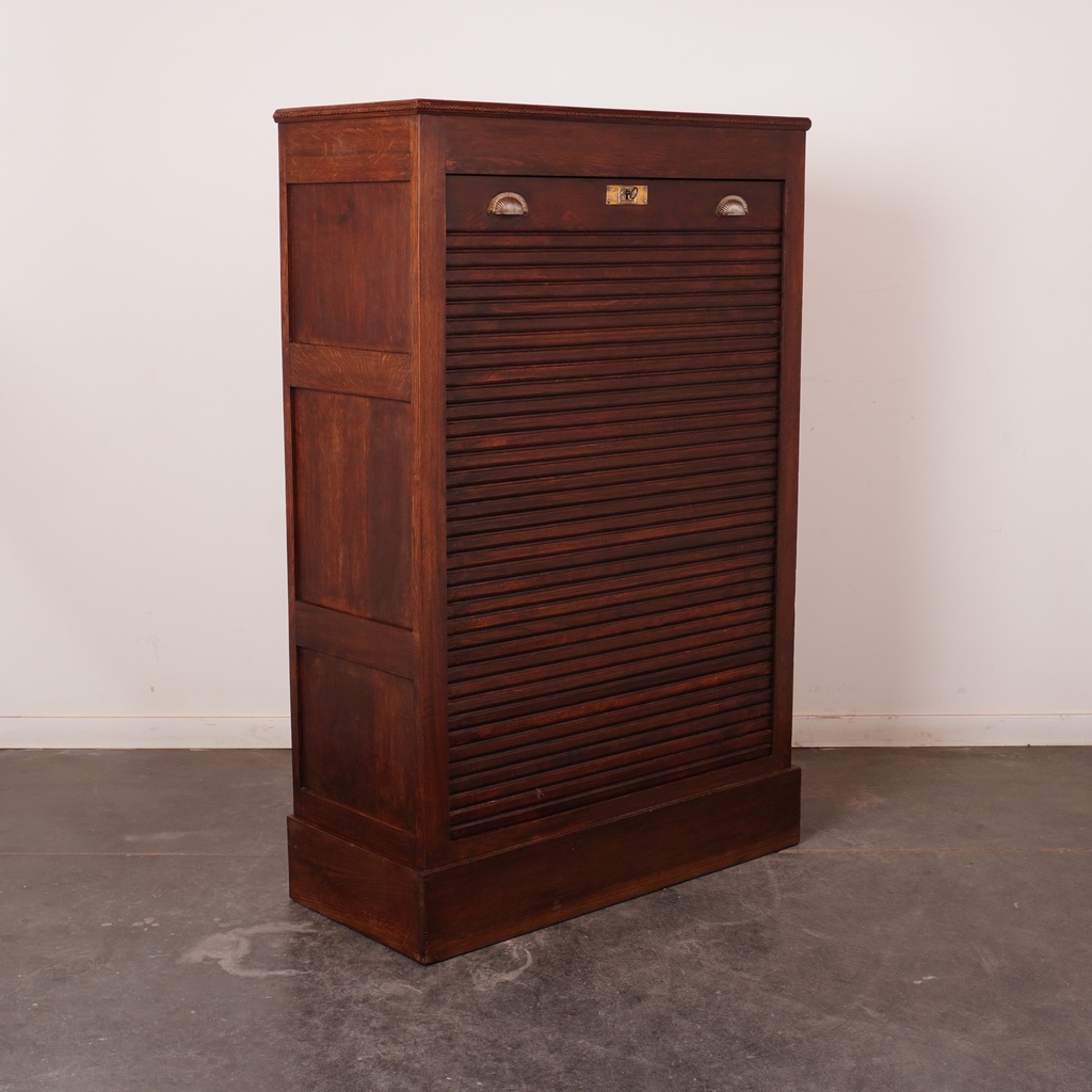 Meuble classeur à rideau vintage