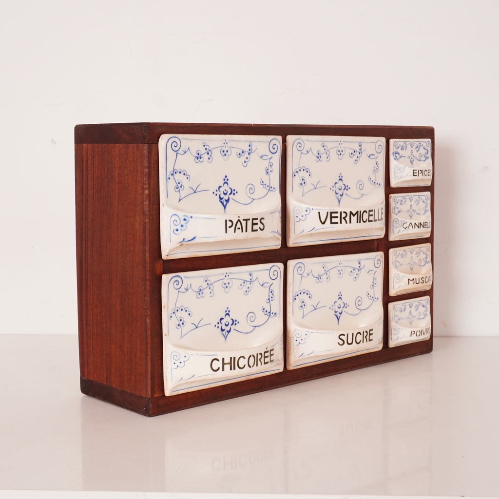 Meuble à épices vintage