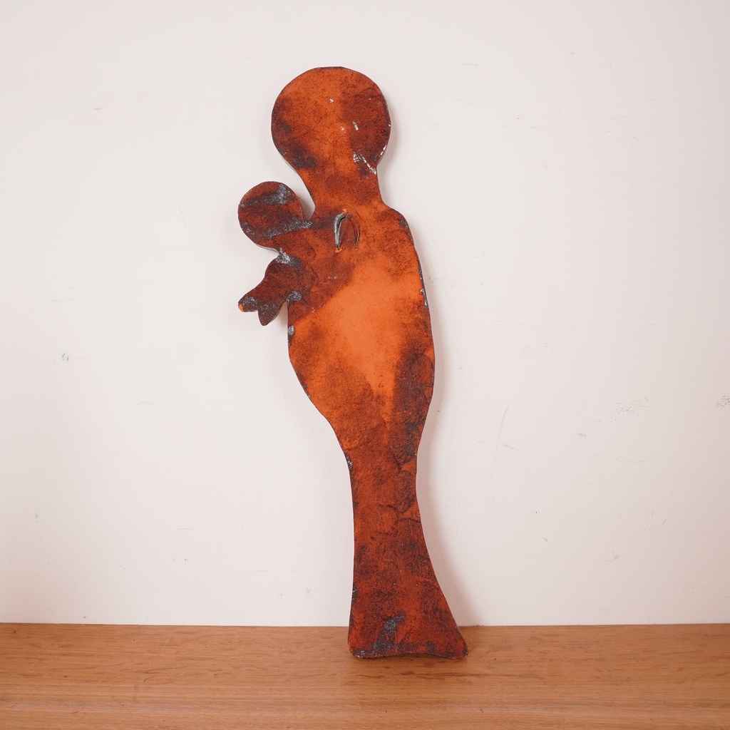 Vierge à l’enfant émaillée