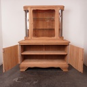 Meuble vitrine bois aérogommé