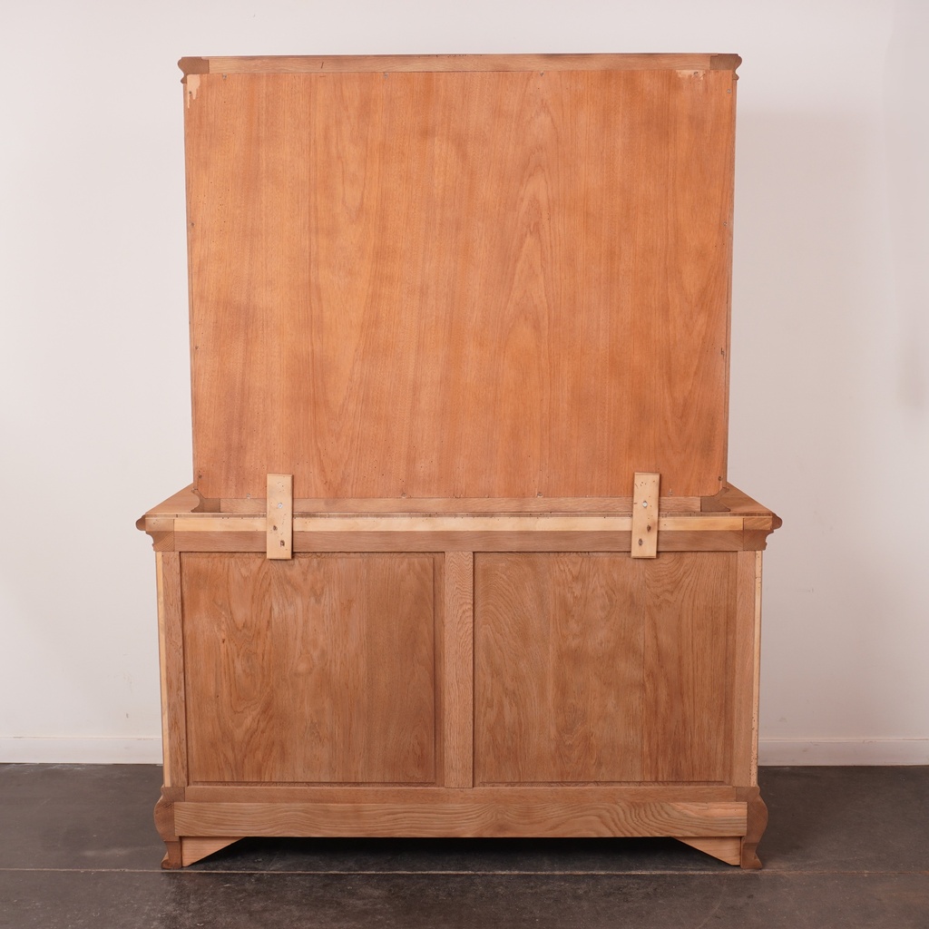 Meuble vitrine bois aérogommé