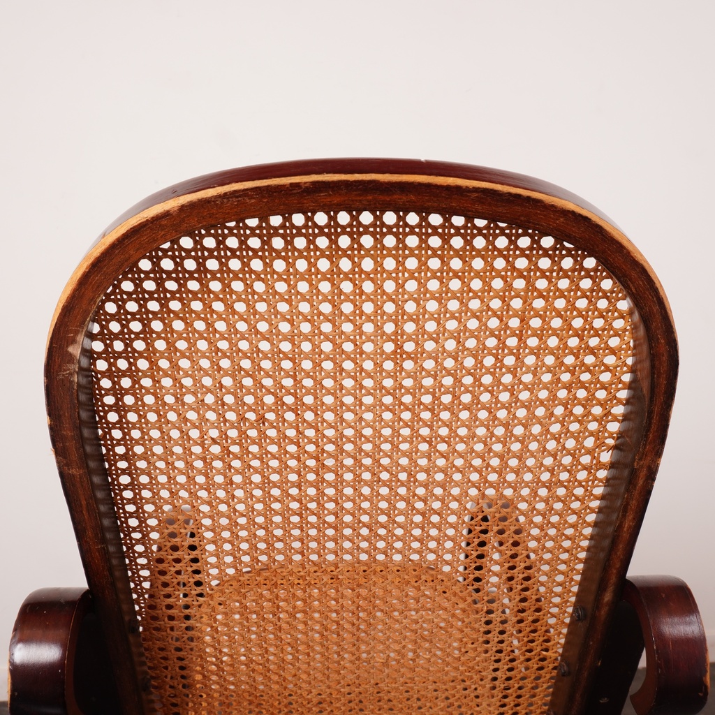 Rocking chair bois courbé vintage