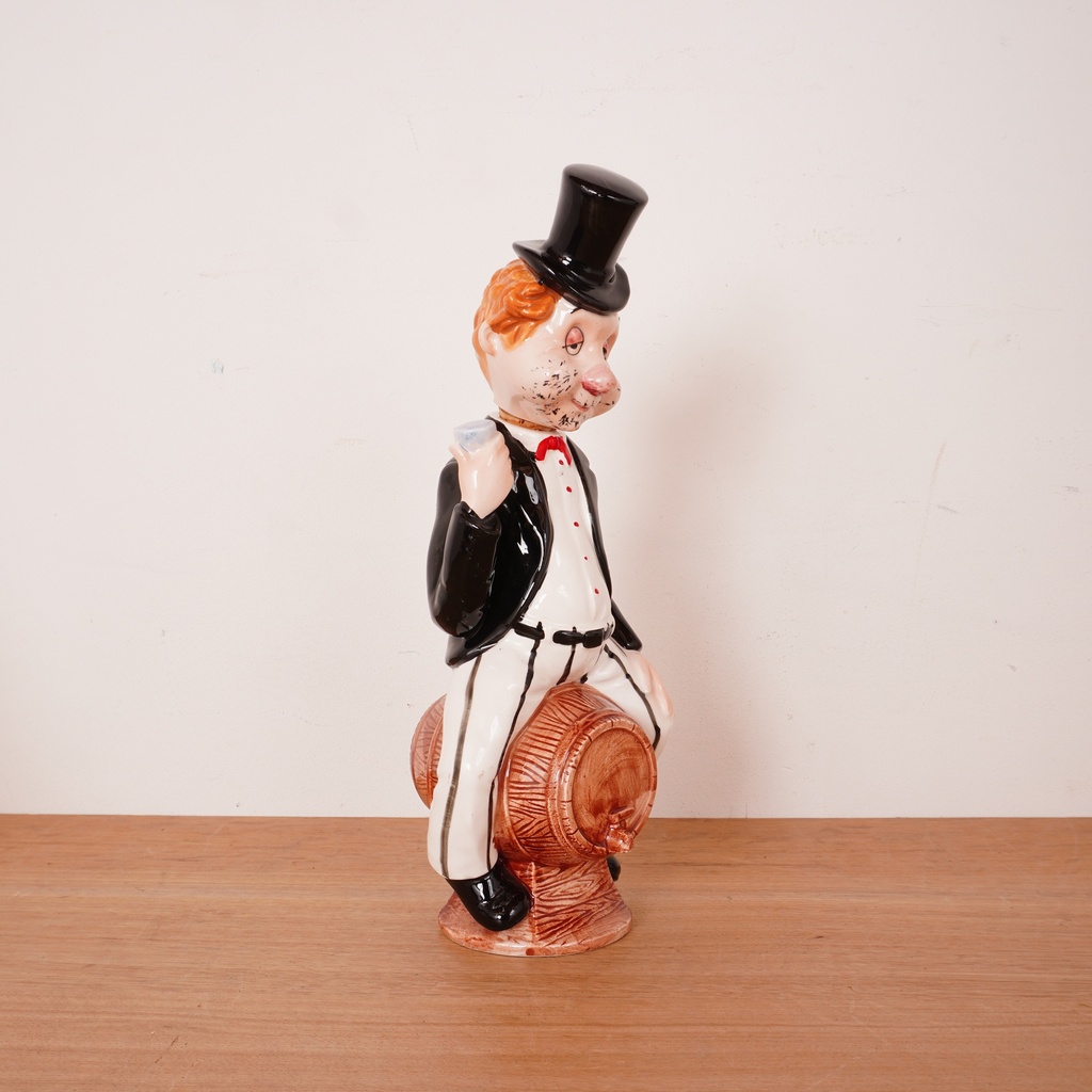 Bouteille porcelaine à liqueur vintage
