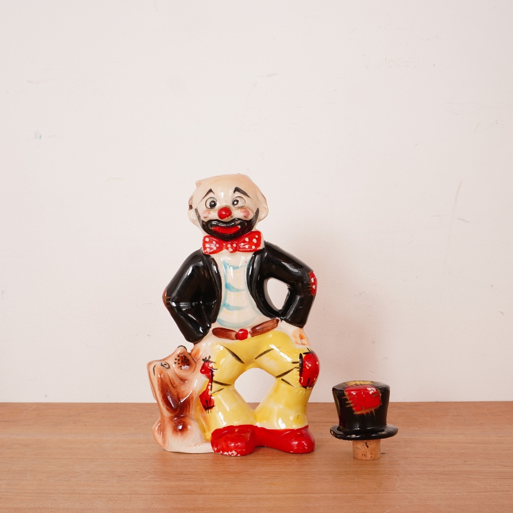 Bouteille porcelaine à liqueur vintage