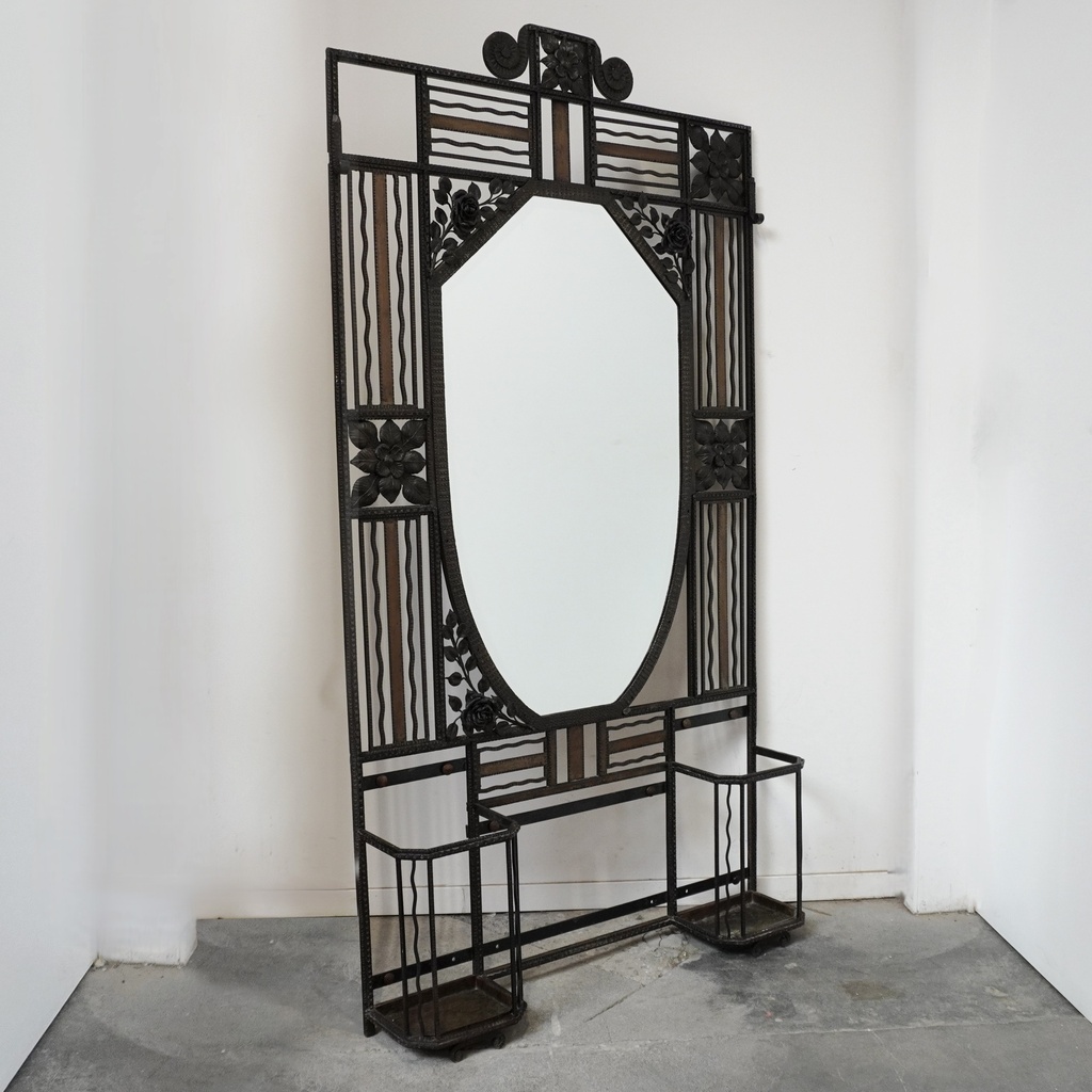 Vestiaire fer forgé Art Déco