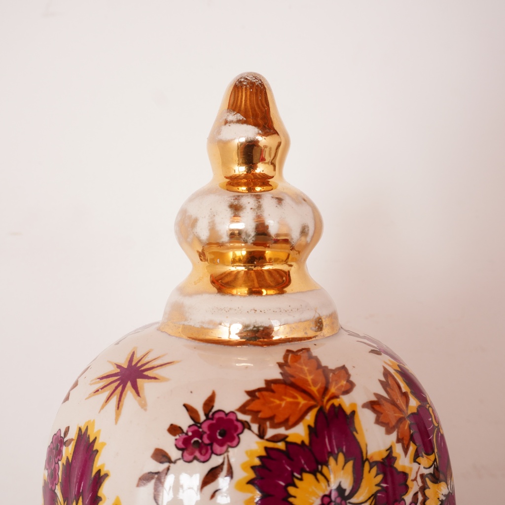 Potiche KERALUX Boch Frères vintage