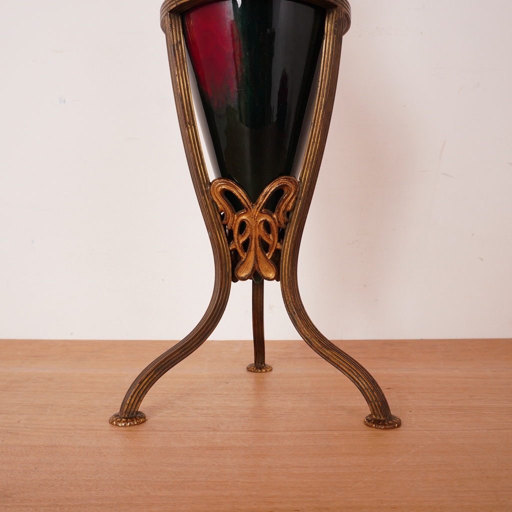 Paire de vases sur pieds vintage