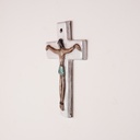 Croix christ céramique Odette DIJEUX