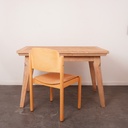 Table bois aérogommé