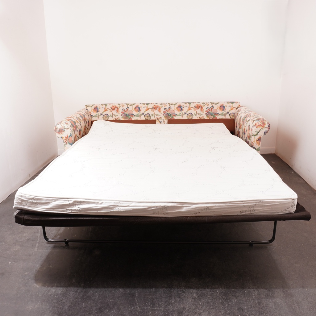 Canapé convertible tissu fleuri