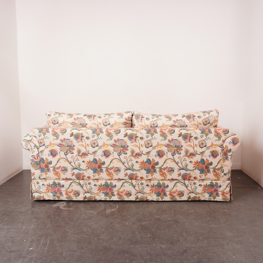 Canapé convertible tissu fleuri