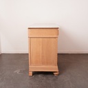Commode en bois aérogommé