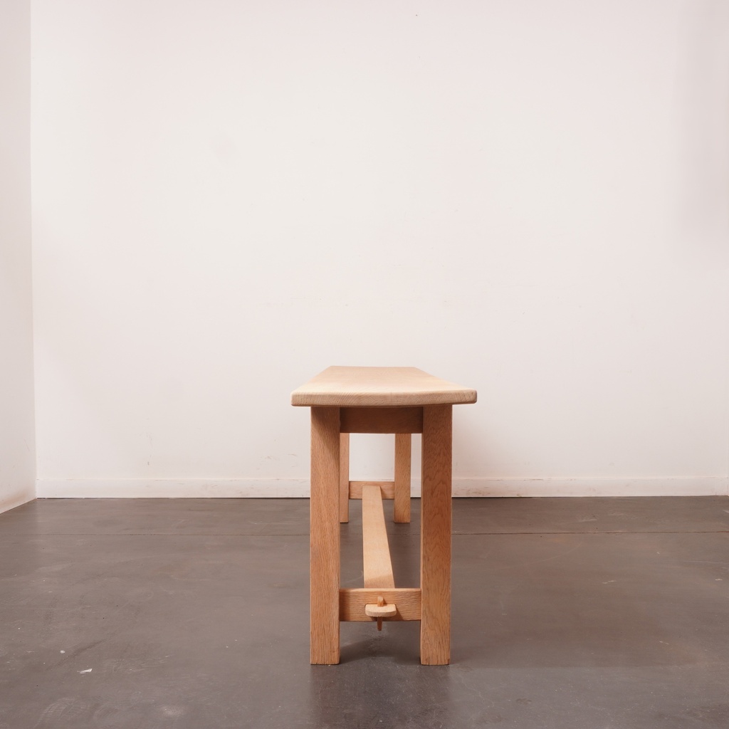 Banc en bois aérogommé