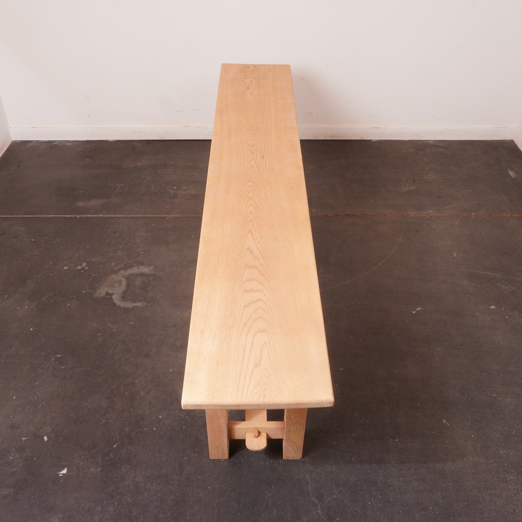 Banc en bois aérogommé