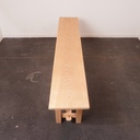 Banc en bois aérogommé