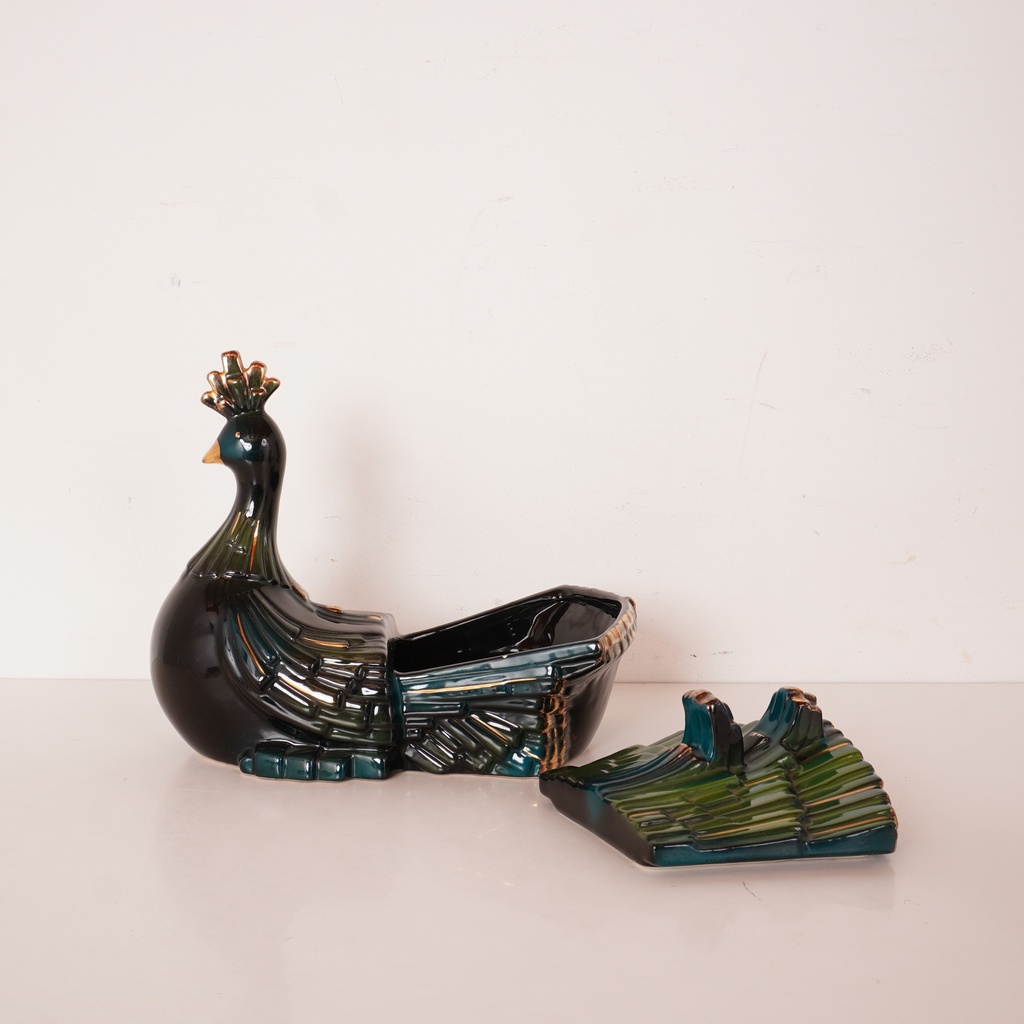 Bonbonnière "Paon" Art Déco