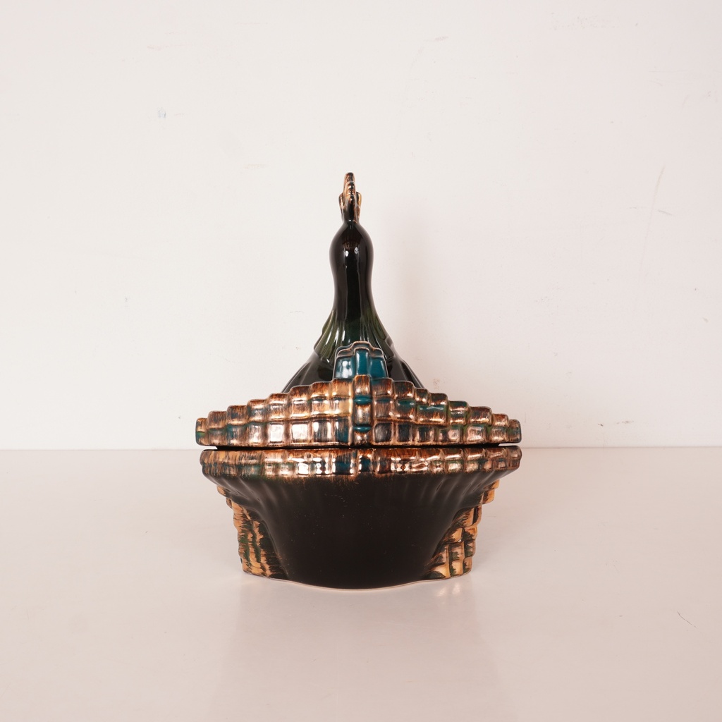 Bonbonnière "Paon" Art Déco