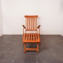 Chaise longue en teck