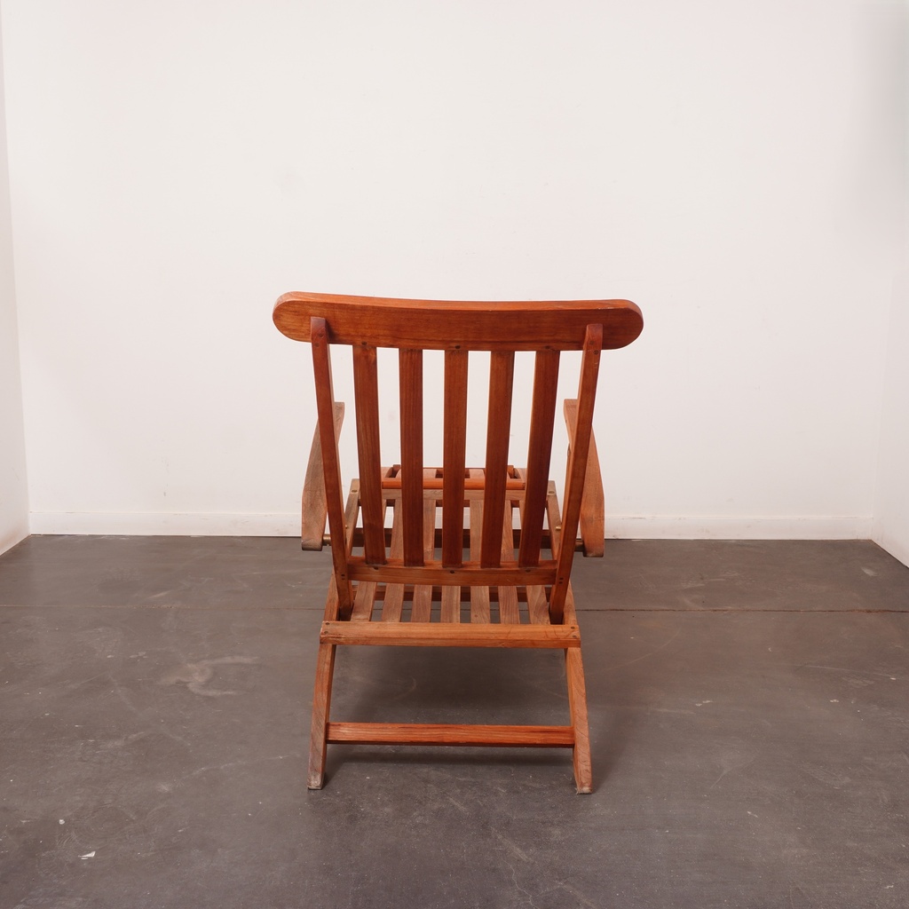 Chaise longue en teck