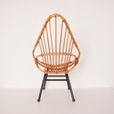 Fauteuil coquille enfant vintage