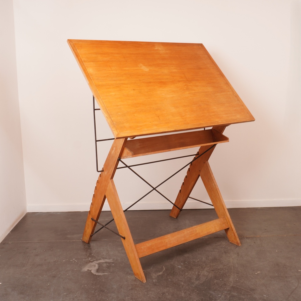 Table de dessin industriel vintage