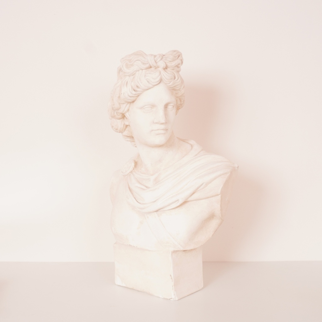 Buste d'Apollon en plâtre